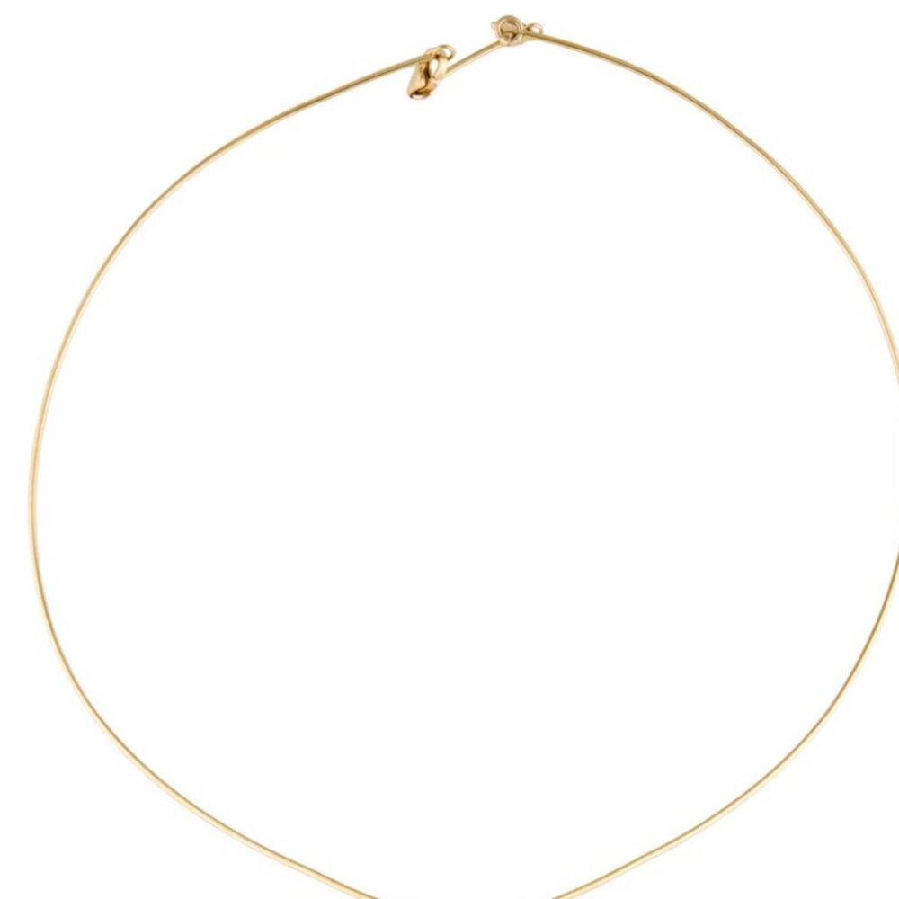 BACCARAT 18K 750 YELLOW GOLD RARE FRENCH CRYSTAL PENDANT NECKLACE - Picture 4 of 8